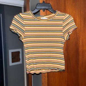Striped crop top